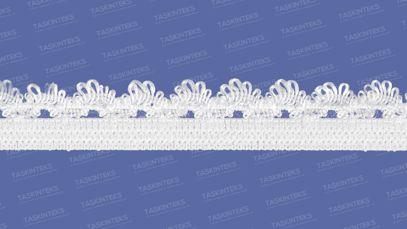 10 MM Braided Ornate Elastic with Piping