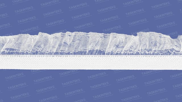 15 MM Parlak Tül Fırfır Dokuma